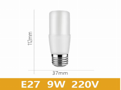 Lots par 12 pcs Ampoules LED Lots par 12   T37 9W Base E27  6000k  blanche