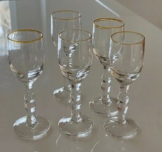 Verres à liqueur liseré doré