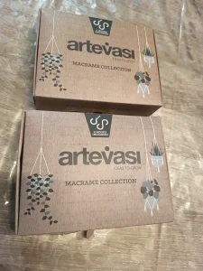 Suspension macramé pour fleurs 