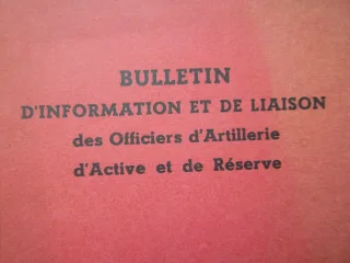 lot revues officiers artillerie années 50 collection militaire